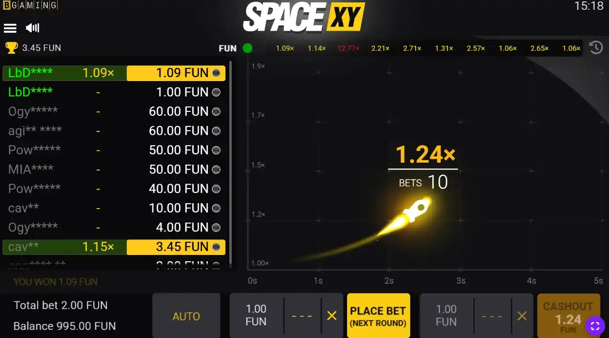 মোবাইলে Space XY (iOS ও Android ব্রাউজার প্লে)